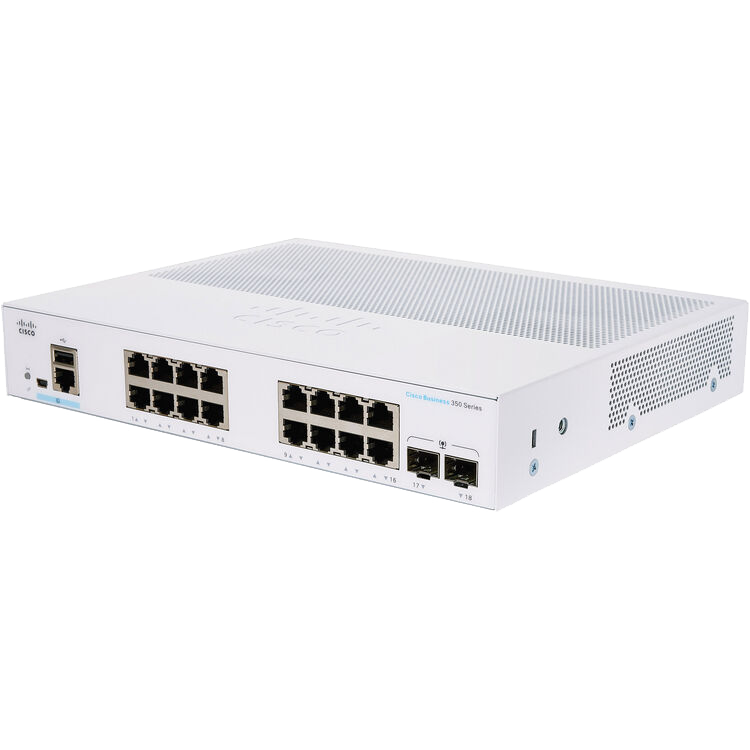 Thiết bị chuyển mạch Cisco CBS350 Managed 16-port GE, 2x1G SFP_CBS350-16T-2G-EU