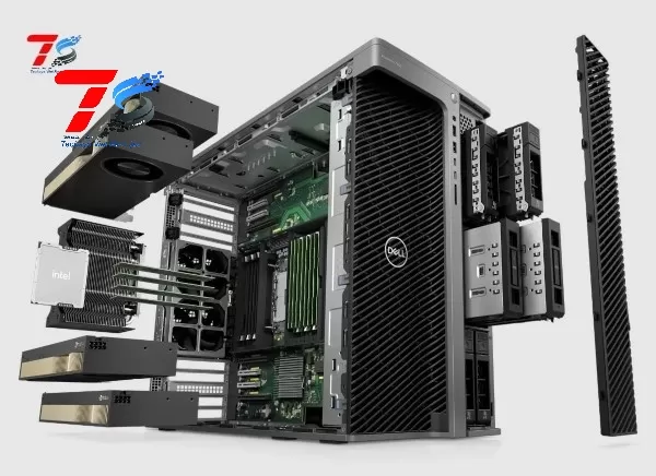 Cấu tạo các thành phần chi tiết bên trong của một máy trạm Dell Workstation