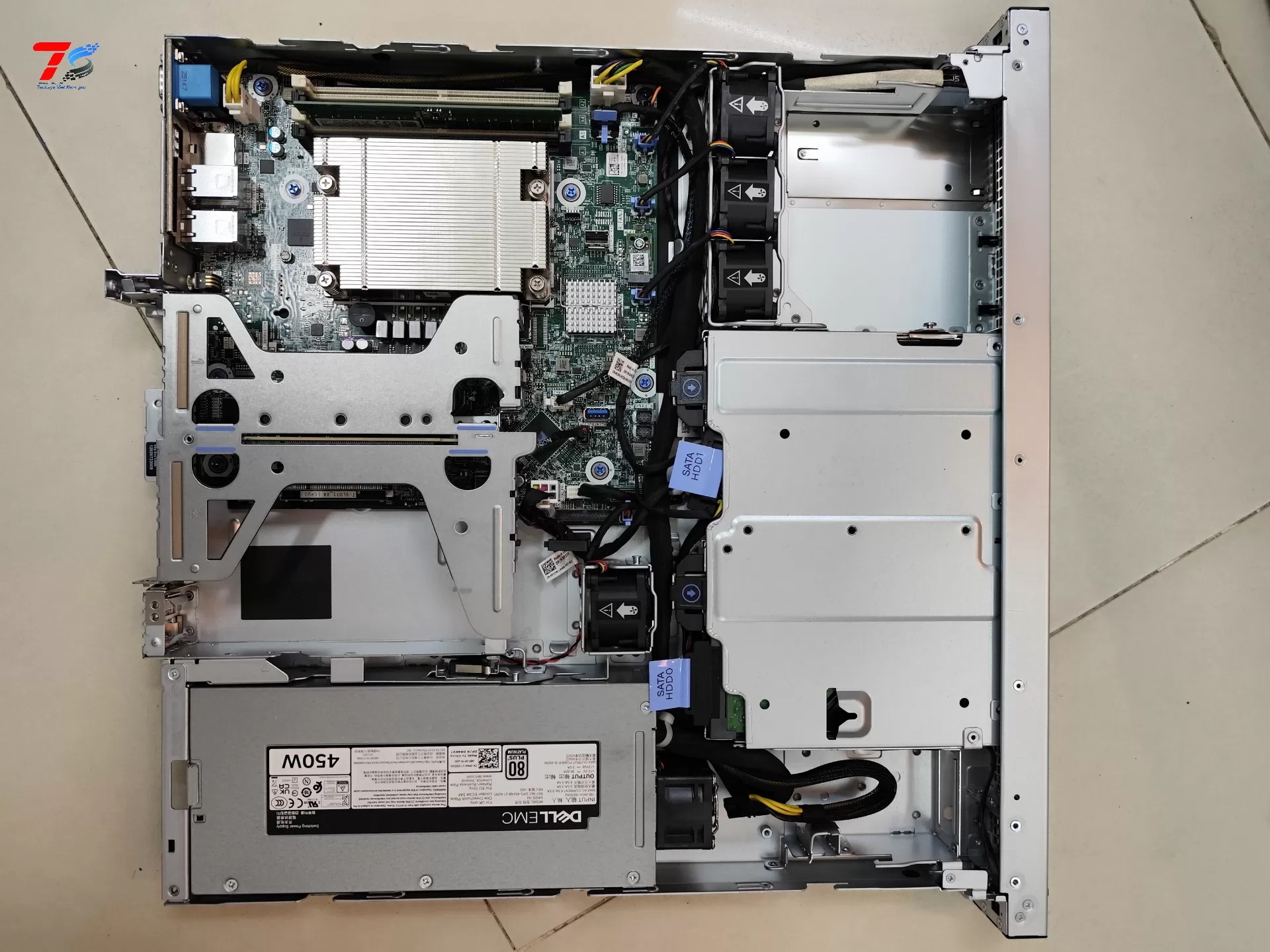 Máy chủ Dell PowerEdge R260 2x3.5'' - Intel Xeon 6315P/16GB/2TB HDD/PSU 450W/iDRAC9, Basic 16G/3Y