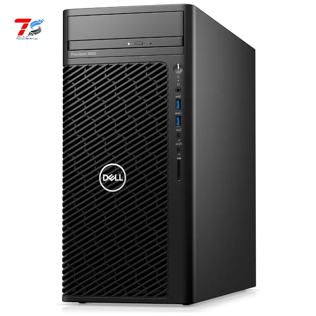 Máy tính trạm Dell Precision 3660 Tower - 71015680 - i9- 12900/16GB/256GBSSD+1TB/Nvidia T400/Ubuntu/3Y