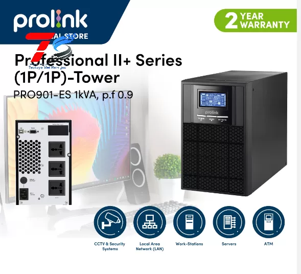 Bộ lưu điện UPS Prolink PRO901-ES (1000VA/900W)