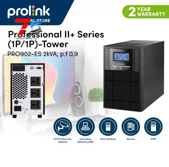 Bộ lưu điện UPS Prolink PRO902-ES (2000VA/1800W)